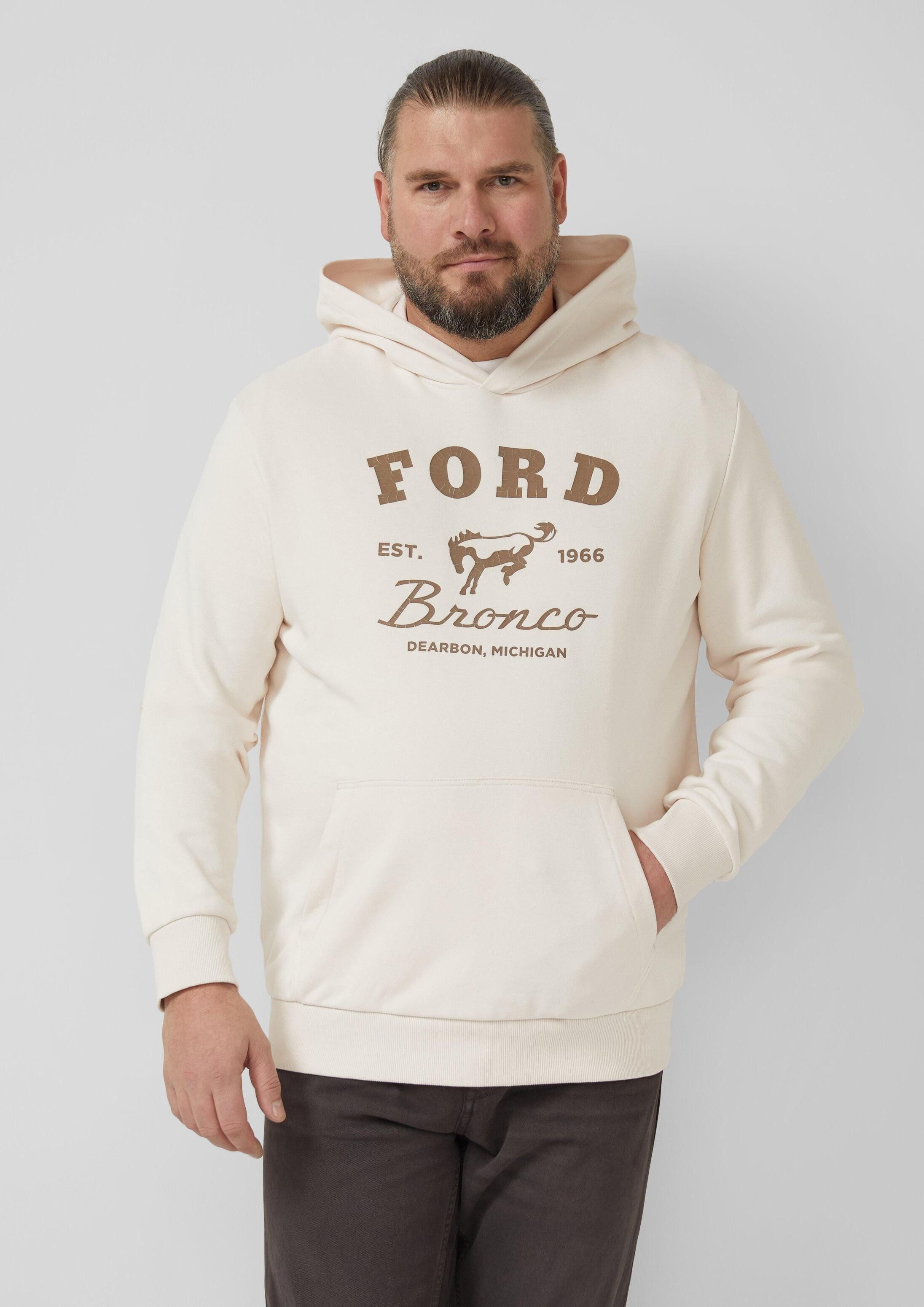 s.Oliver Sweatshirt Sweatshirt Softer Hoodie im Relaxed Fit mit Artwork