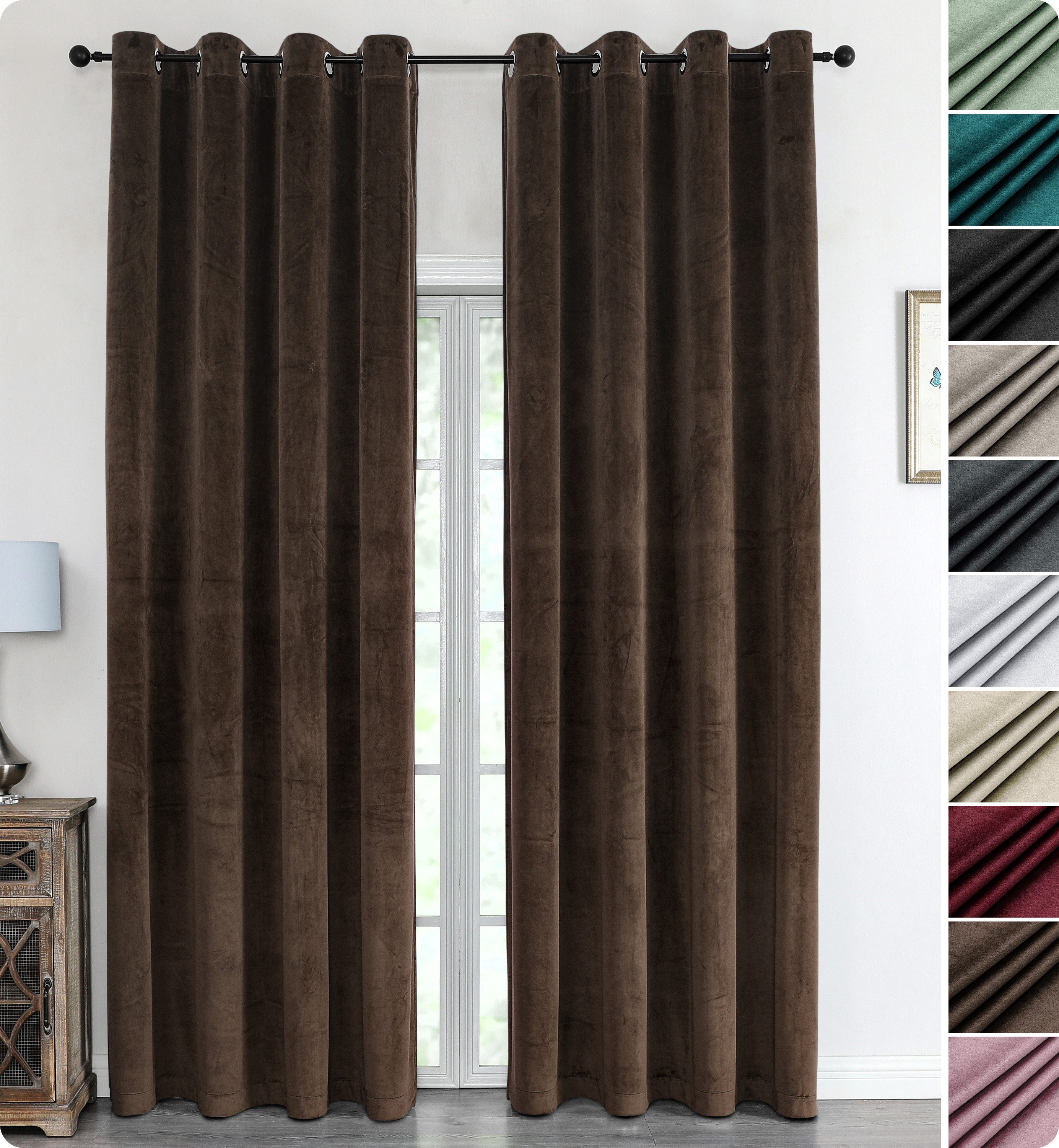 Beautex Verdunkelungsvorhang Samt Vorhang Ösen Gardine Velvet blickdicht abdunkelnd, Ösen (1 St), abdunkelnd