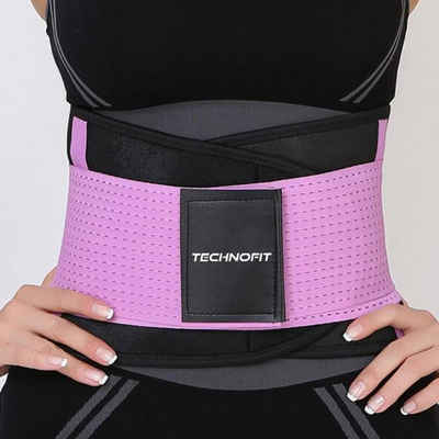Technofit Bauchweggürtel Bauchweggürtel, Waist Trainer, Rücken- und Bauchstützgürtel Rücken- und Trainingshilfe