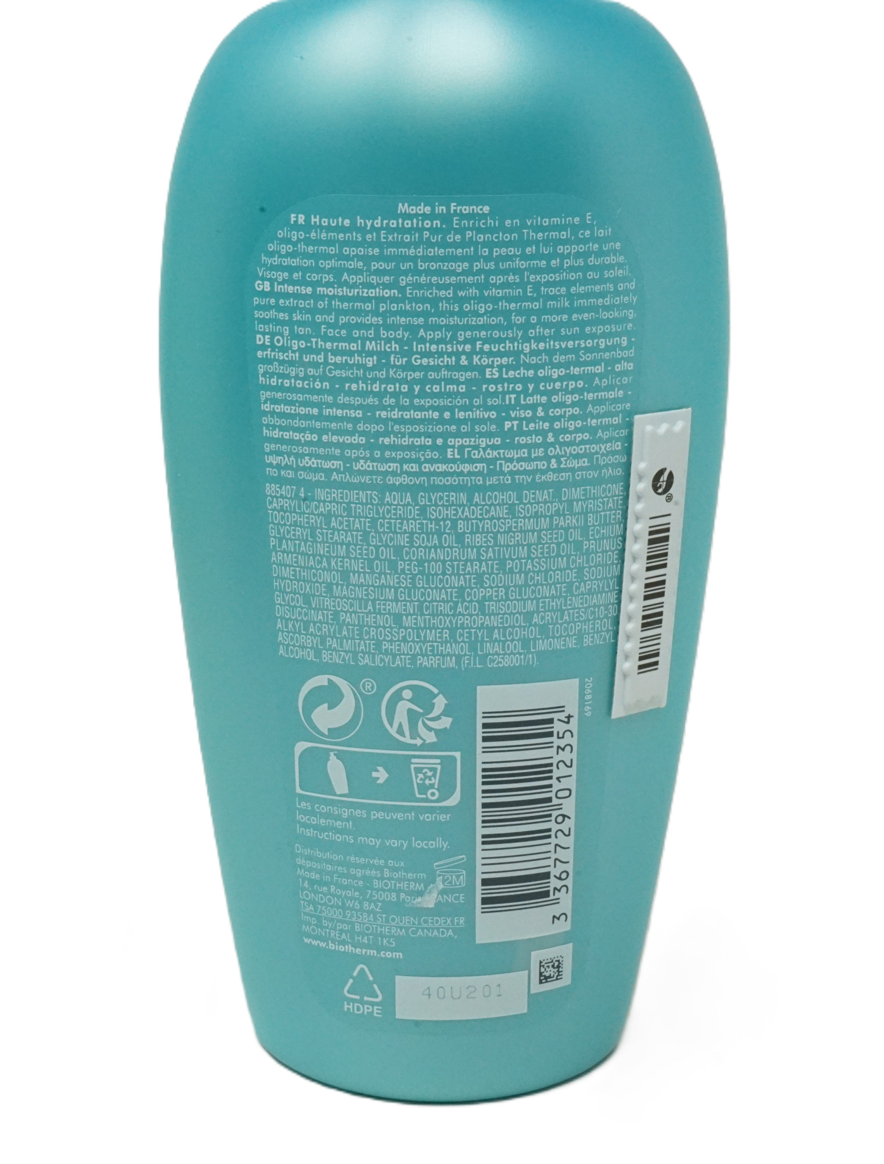 BIOTHERM Körperpflegemittel Biotherm Sun After Oligo-Thermal Körpermilch 400 ml