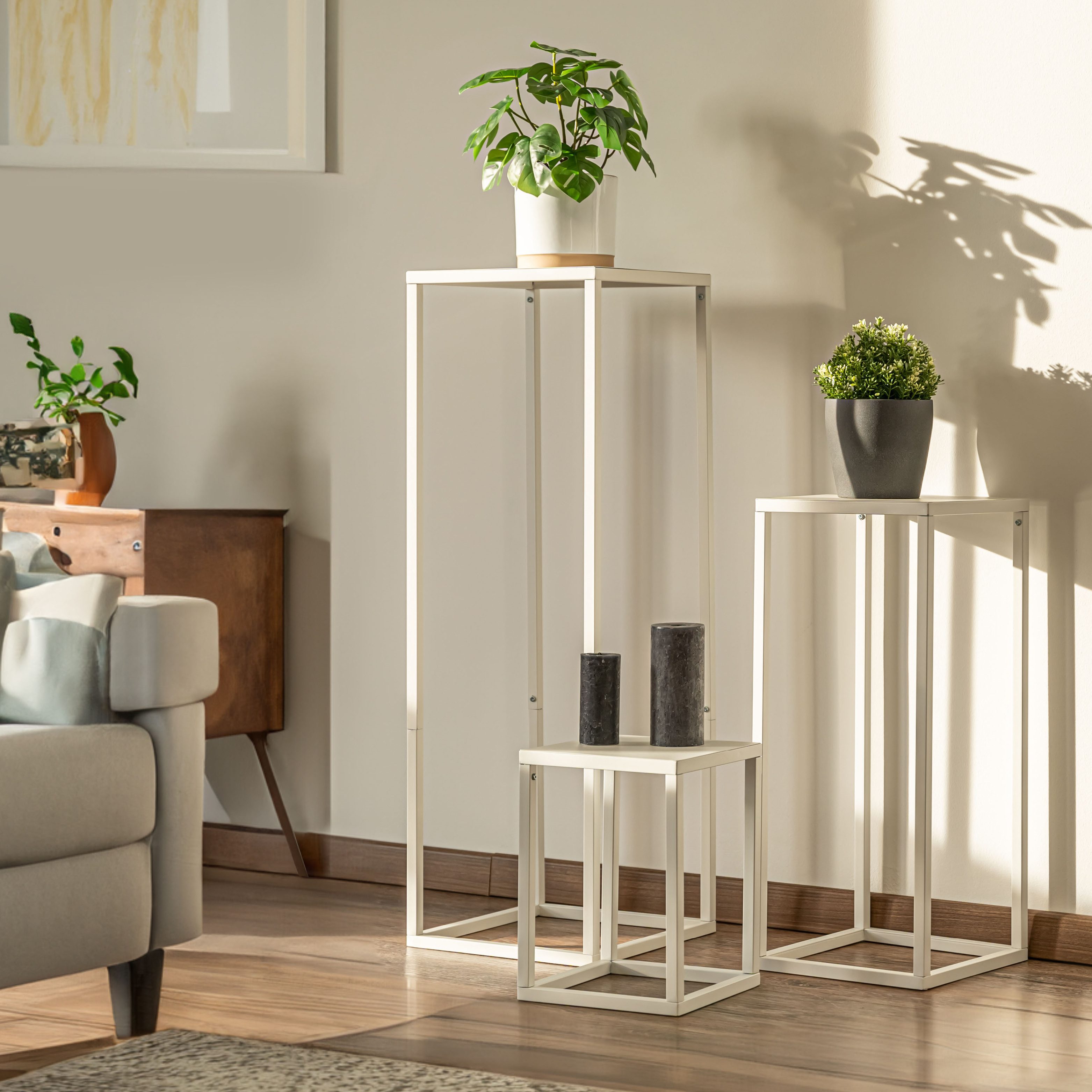 bremermann Blumenhocker 3er-Set, Metall-Blumenhocker, Blumensäule günstig online kaufen