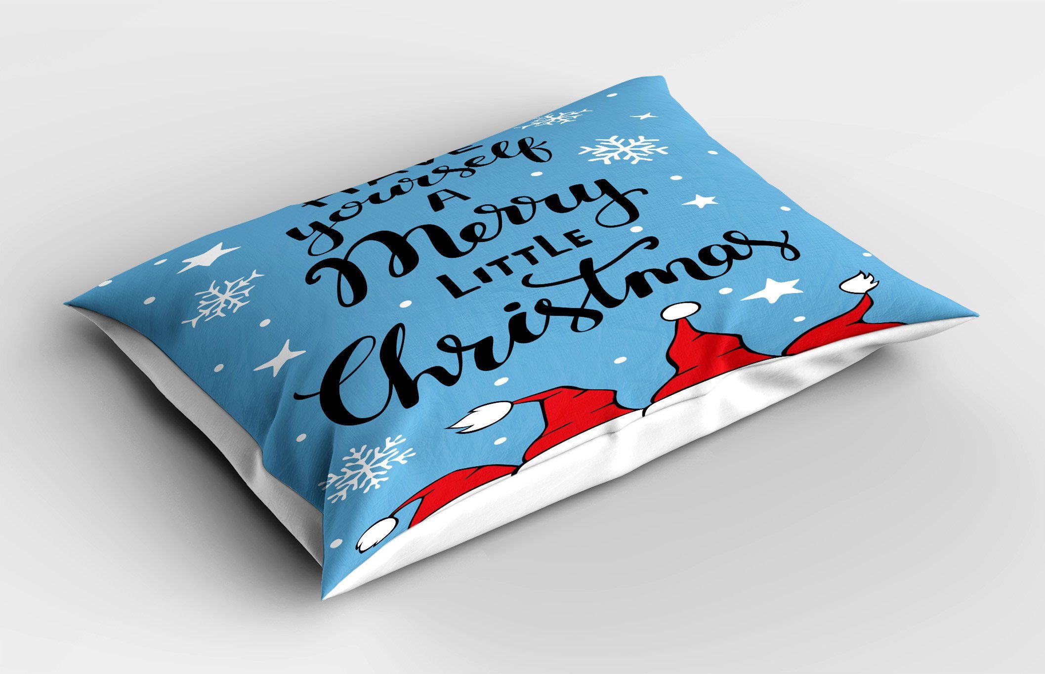 Abakuhaus auf Stück), Weihnachten King (1 Blau Dekorativer Gedruckter Kissenbezüge Standard Weihnachten Size Kissenbezug, wenig Frohe