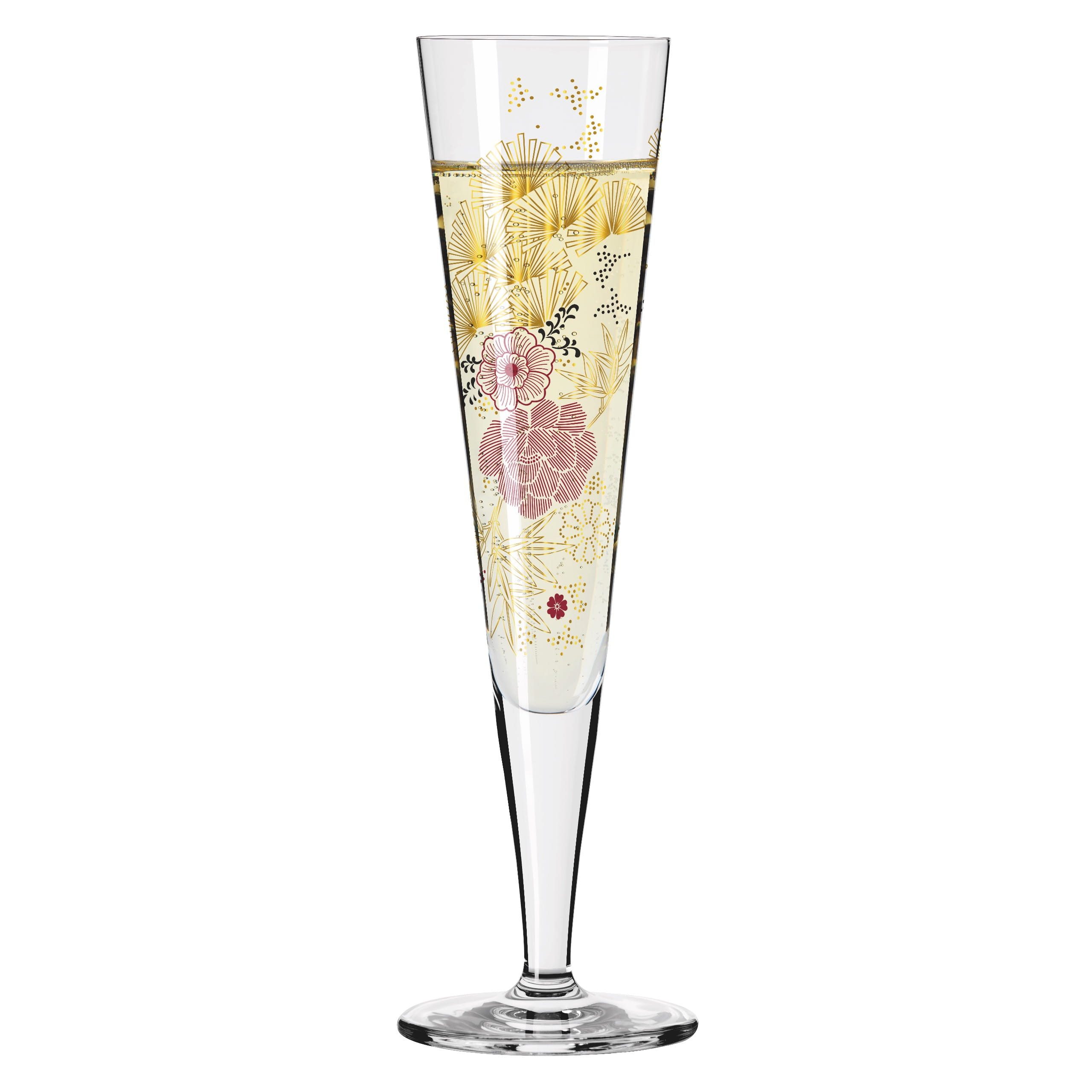 Ritzenhoff Champagnerglas Goldnacht, Kristallglas