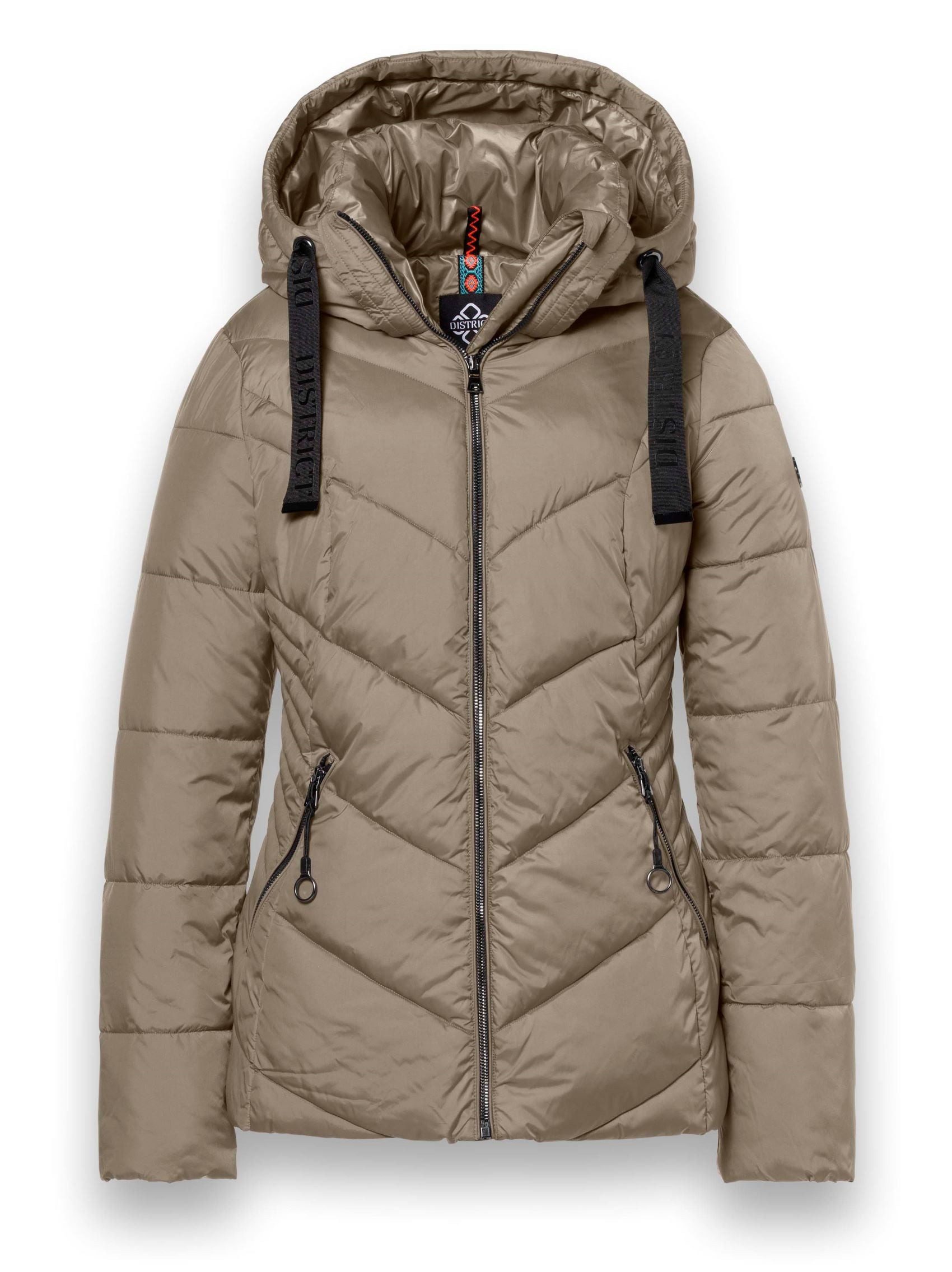 District Winterjacke Val Thorens (mit Kapuze, wasserabweisend) olivegrün Damen