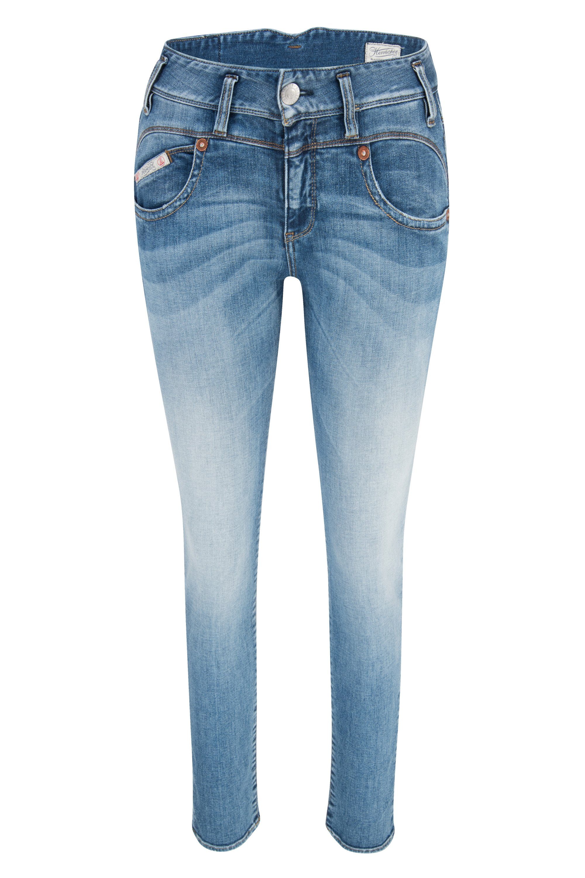 Herrlicher Stretch-Jeans HERRLICHER PEARL Slim Organic Denim faded blue 5692-OD100-666