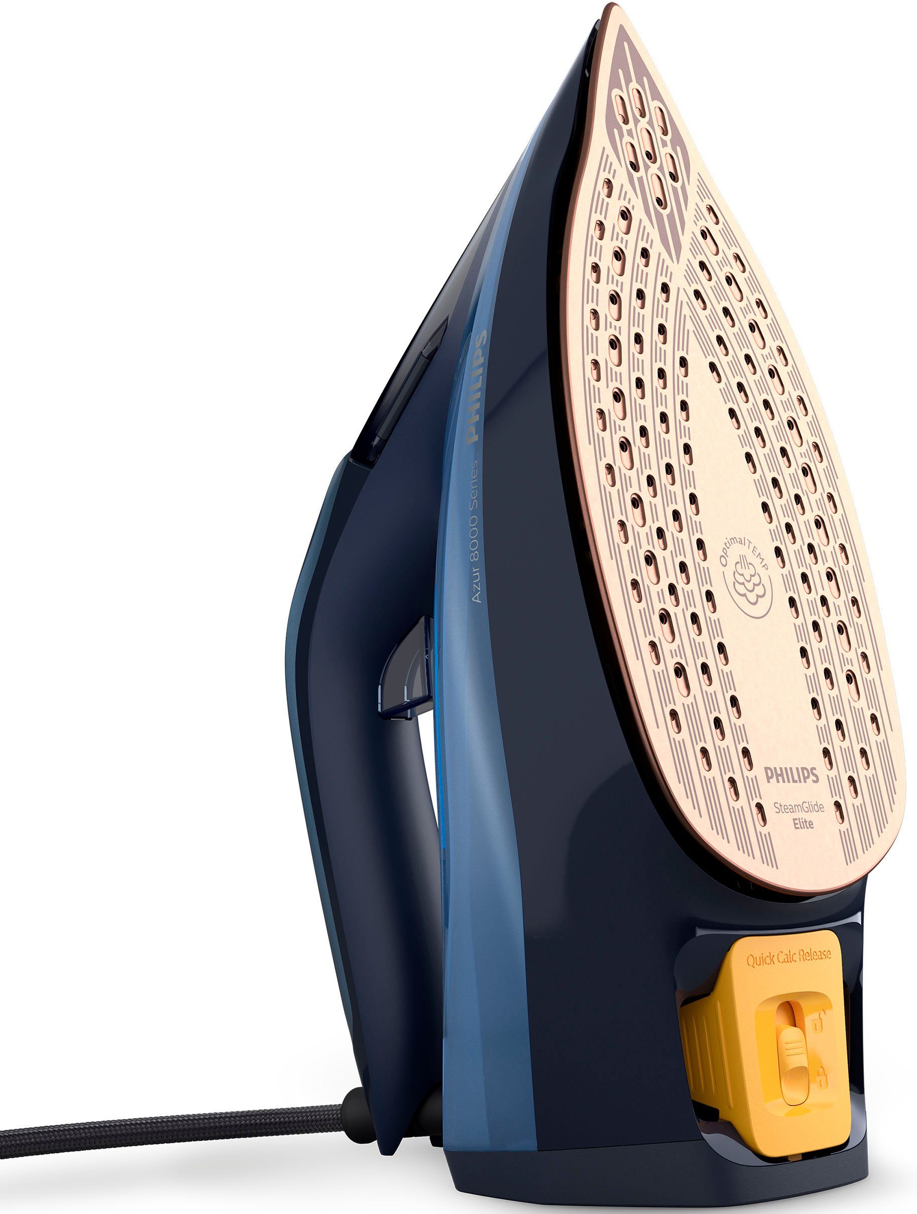 Philips Dampfbügeleisen DST8020/20 8000 Series, 3000 W, SteamGlide Elite Kupfer Bügelsohle, 300 ml Wassertank, 240 g Dampfstoß – Bild 2 von 5