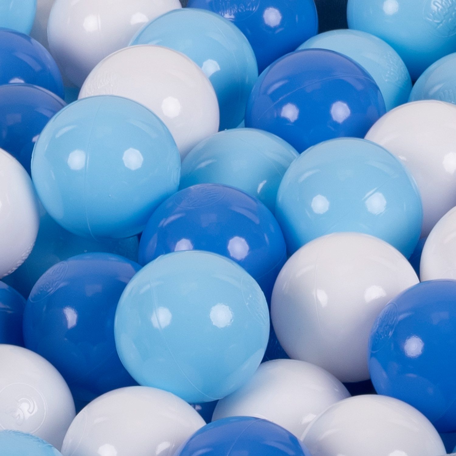 KiddyMoon Bällebad-Bälle ZK7 (Baby Plastikbälle Spielbälle, 300-St), Made in Europe