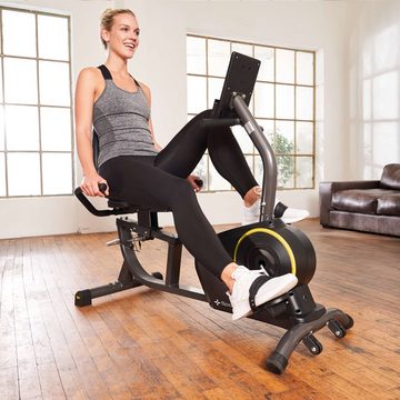 SportPlus Heimtrainer SP-RB-9510-B-iE, Liegeheimtrainer, App kompatibel, 24 Stufen & 6 Trainingsprogramme