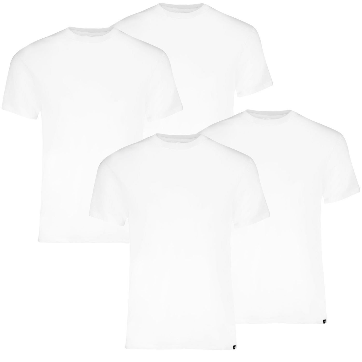 PUMA T-Shirt Basic mit Markenlabel am Ärmelrand