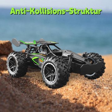 Kpaloft RC-Auto Ferngesteuertes Auto, 1:18 2WD Monster Truck, Ferngesteuerte Fahrzeuge (2.4 GHz RC Spielfahrzeuge, RC Offroader, Elektrofahrzeug, mit 3.7 V Batterie, für Kinder und Erwachsene)