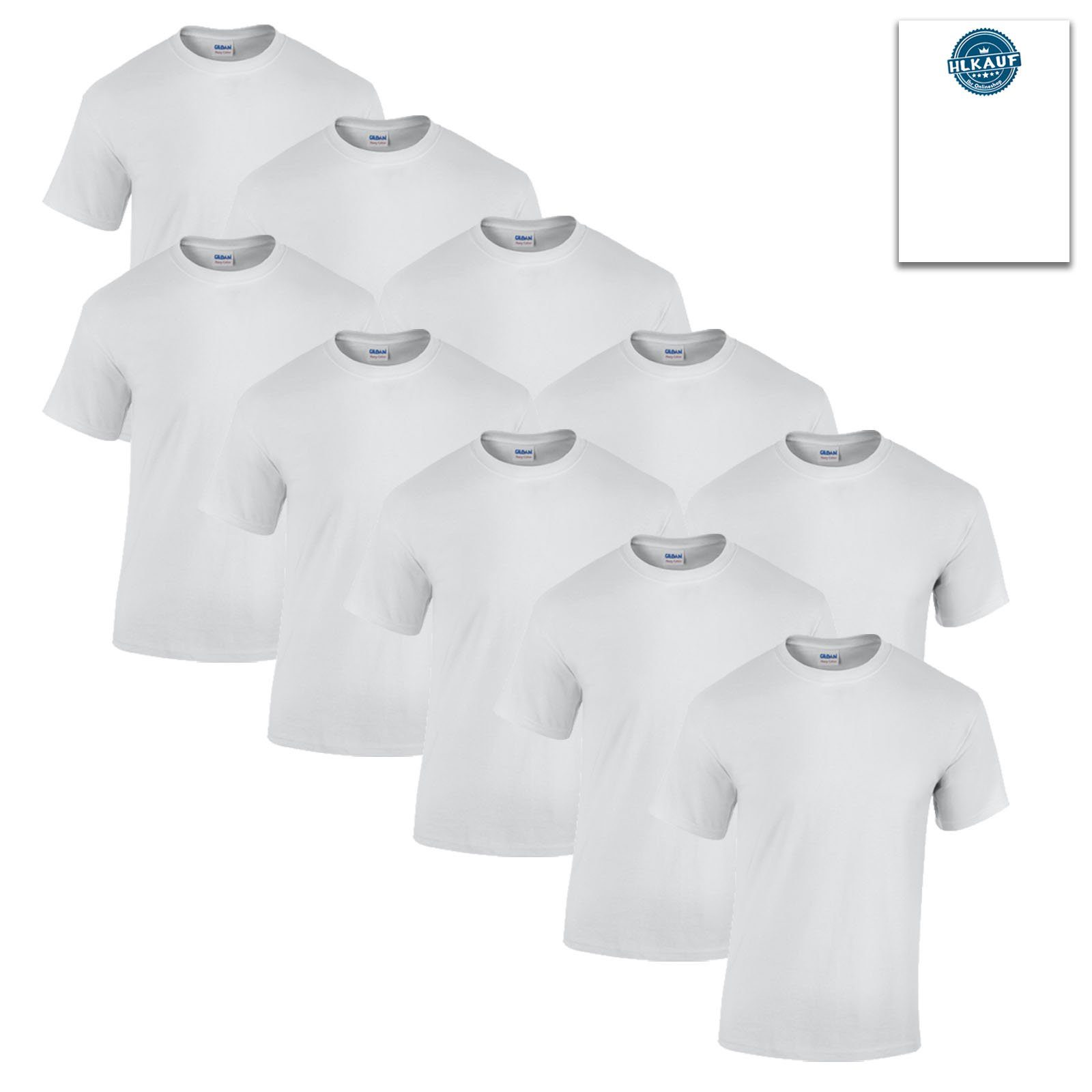 Gildan T-Shirt 10 T Футболки Heavy Cotton M L XL XXL 3XL 4XL 5XL Diverse Цвета(ов)