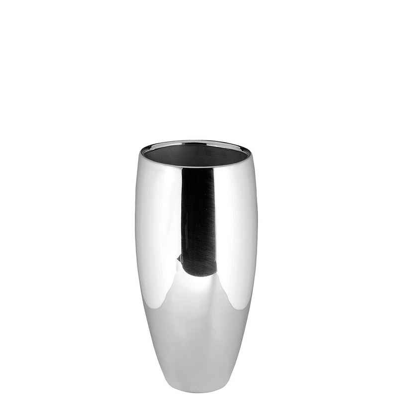 Fink Dekovase »FINK Vase Africa - silber - H. 40cm x B. 21cm x D. 21cm«
