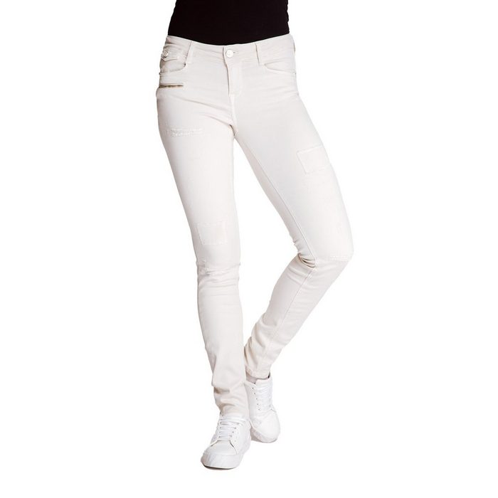 Zhrill Skinny-fit-Jeans MIA OFF WHITE angenehmer Sitzkomfort