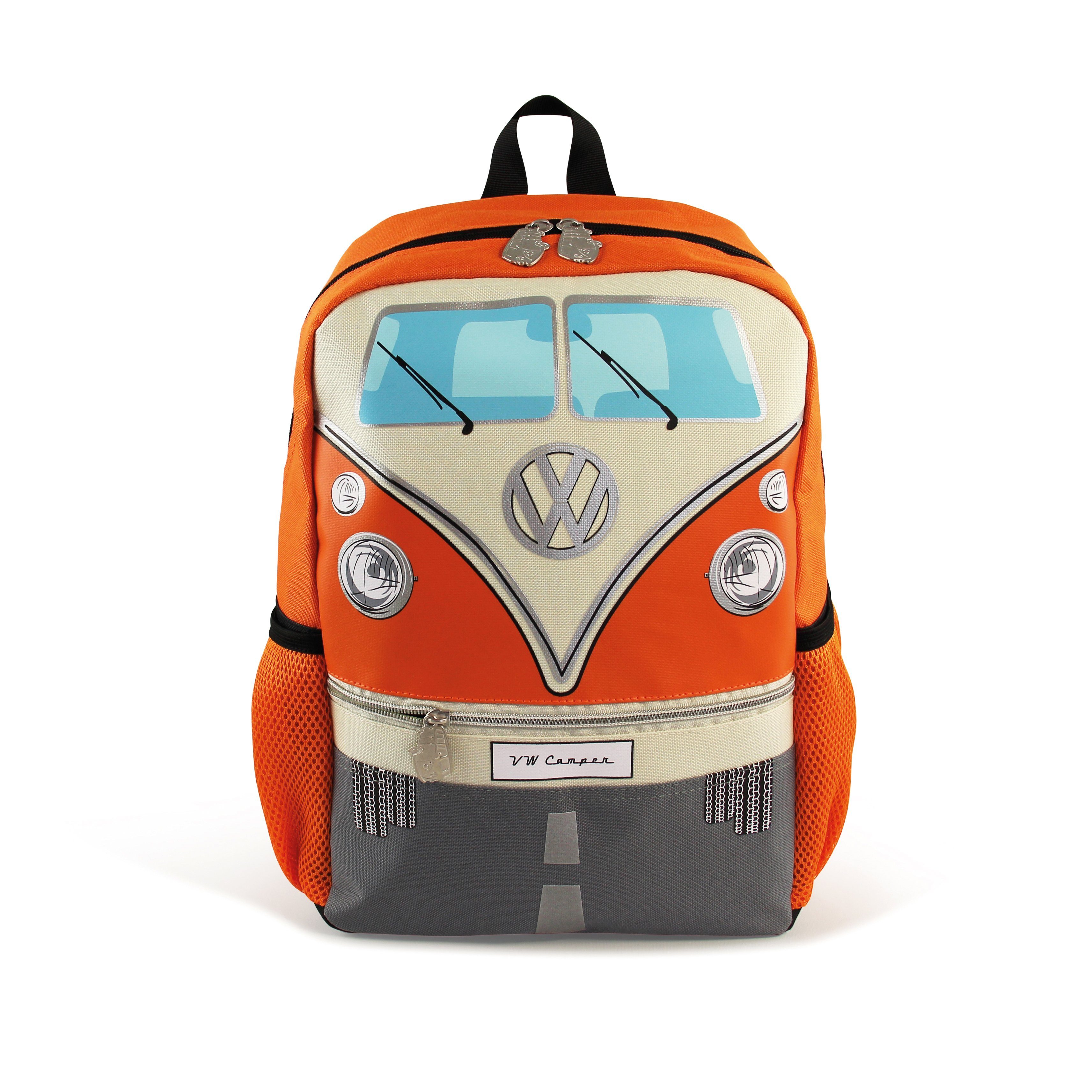 Wanderrucksack kleiner im Bulli T1 Schulrucksack Kinderrucksack in by VW Volkswagen Collection Orange, Design, 15L BRISA VW