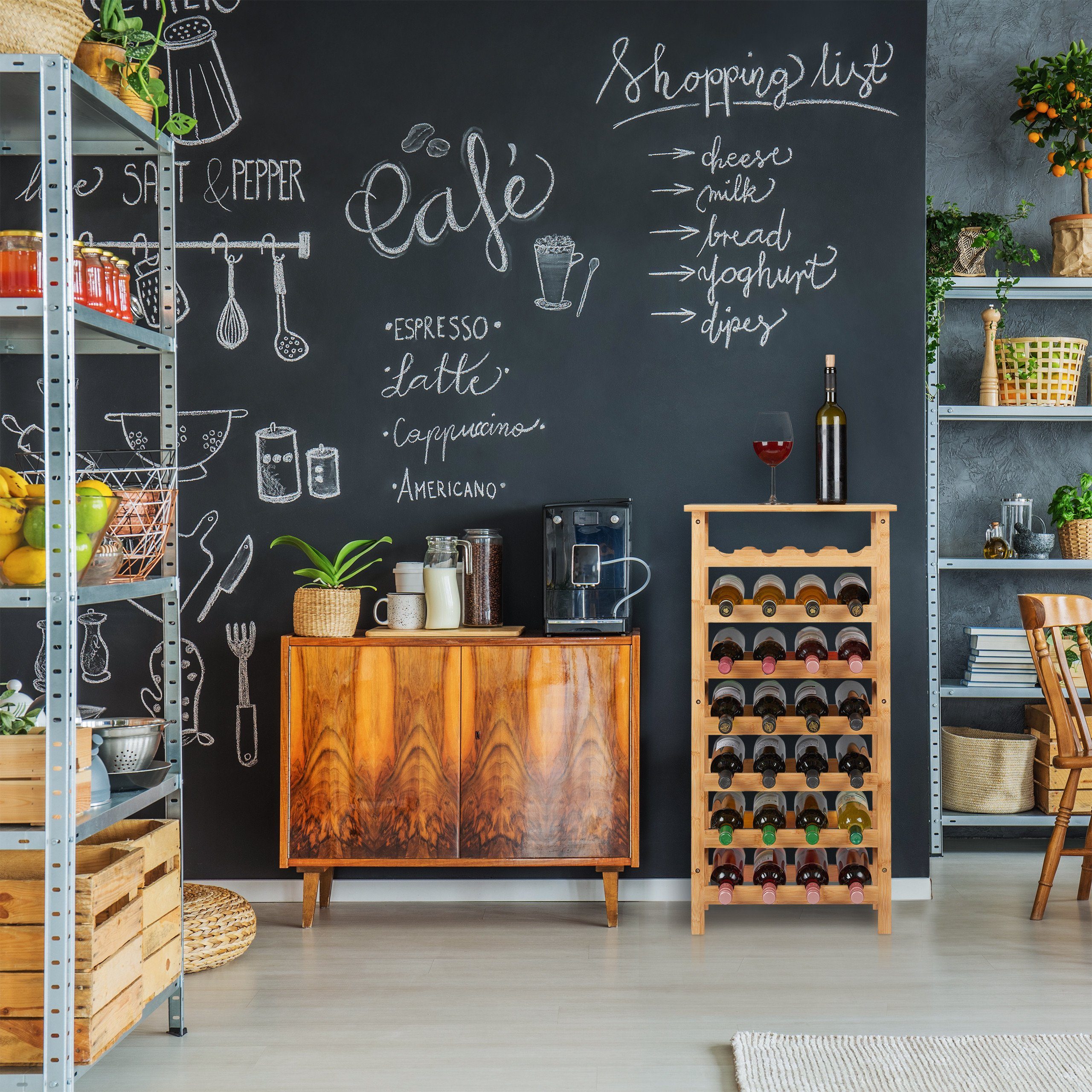 relaxdays Weinregal für 28 Flasche günstig online kaufen