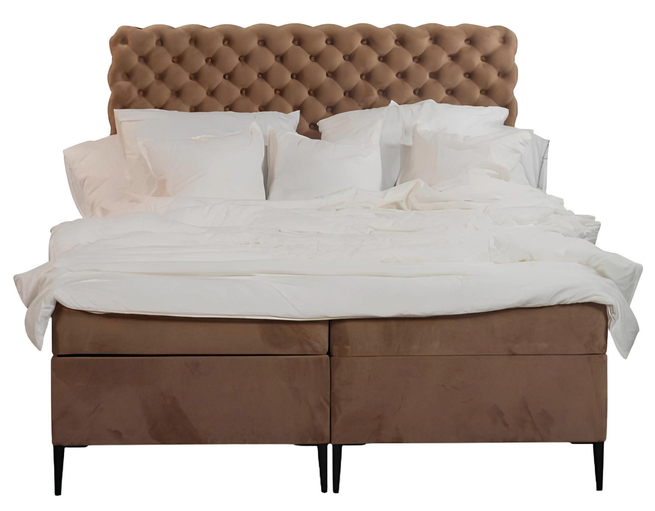 Xlmoebel Boxspringbett Doppelbett aus Holz in modernem Stil mit 180cm breiter Matratze (Bett), Hergestellt in Europa