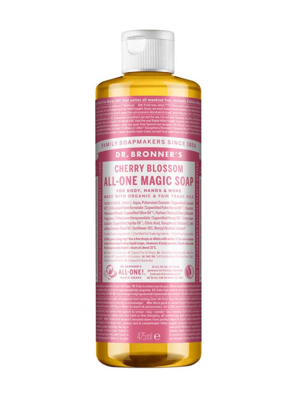Dr. Bronners Flüssigseife Kirschblüte 475 ml, 1-tlg., All-One Magic Soap 475 ml