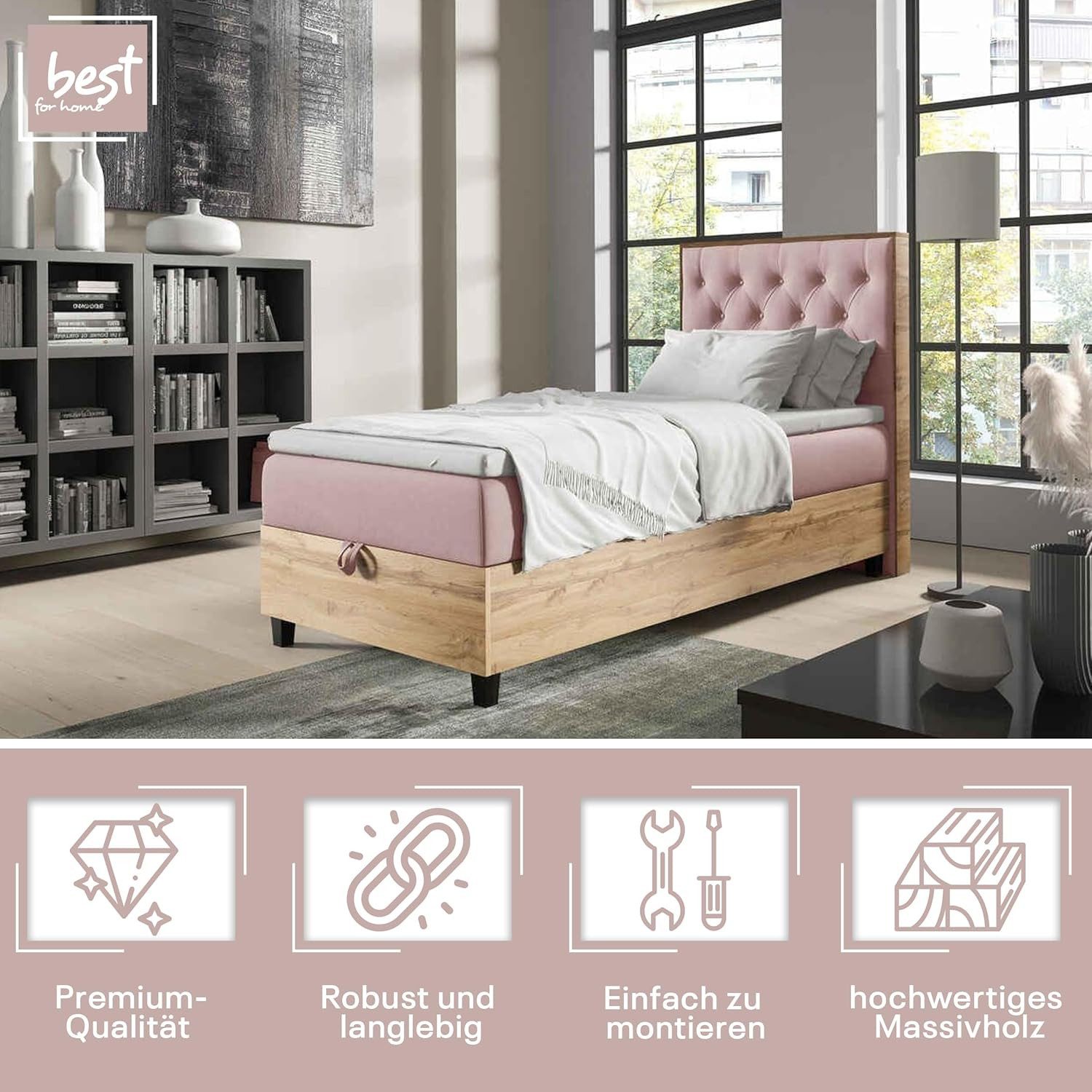 Best for Home Boxspringbett mit Bettkasten günstig online kaufen