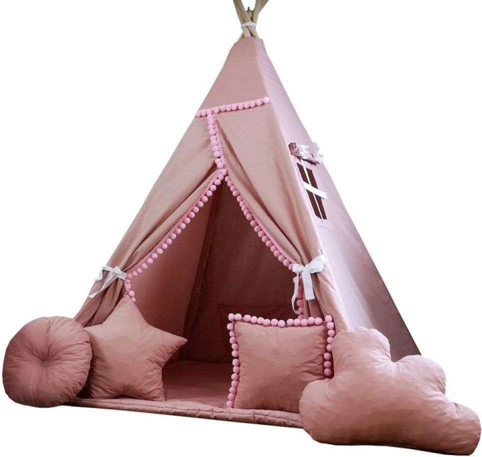 Pamek Tipi-Zelt Basic, Kinder Spielzelt, Teepee, Zelt mit Fenster, Tipizelt günstig online kaufen