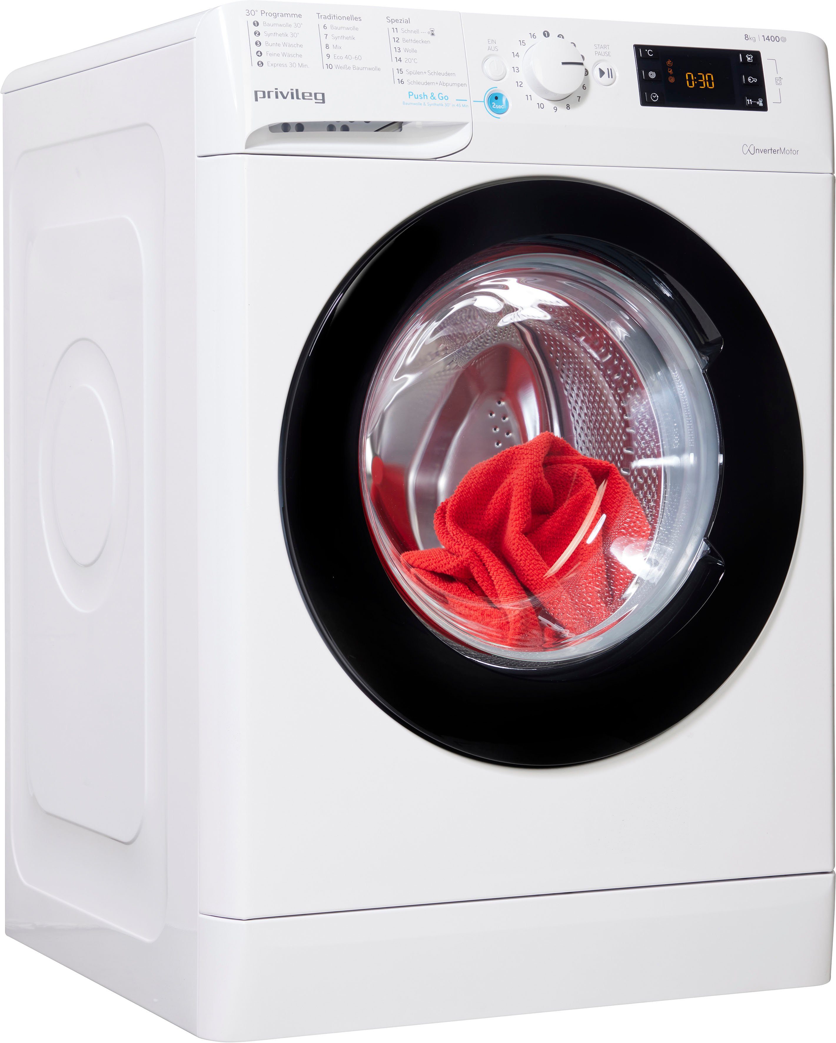 Privileg Waschmaschine PWF X 873 50 Herstellergarantie U/min, Monate A, 8 1400 kg