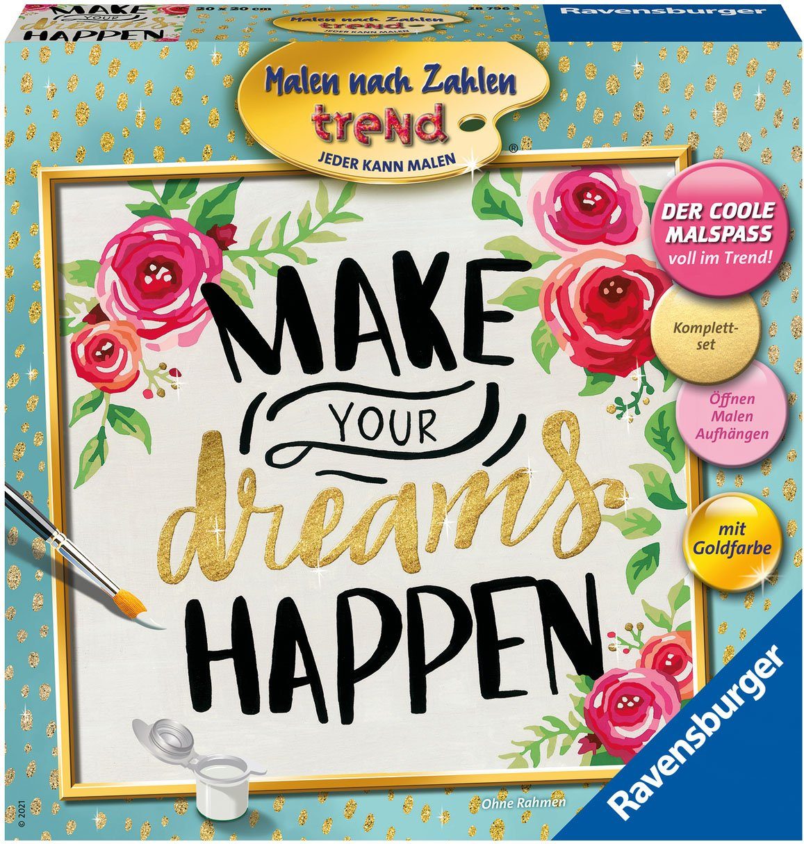Image of Ravensburger Malen nach Zahlen trend "Make your dreams happen", MEHRFARBIG