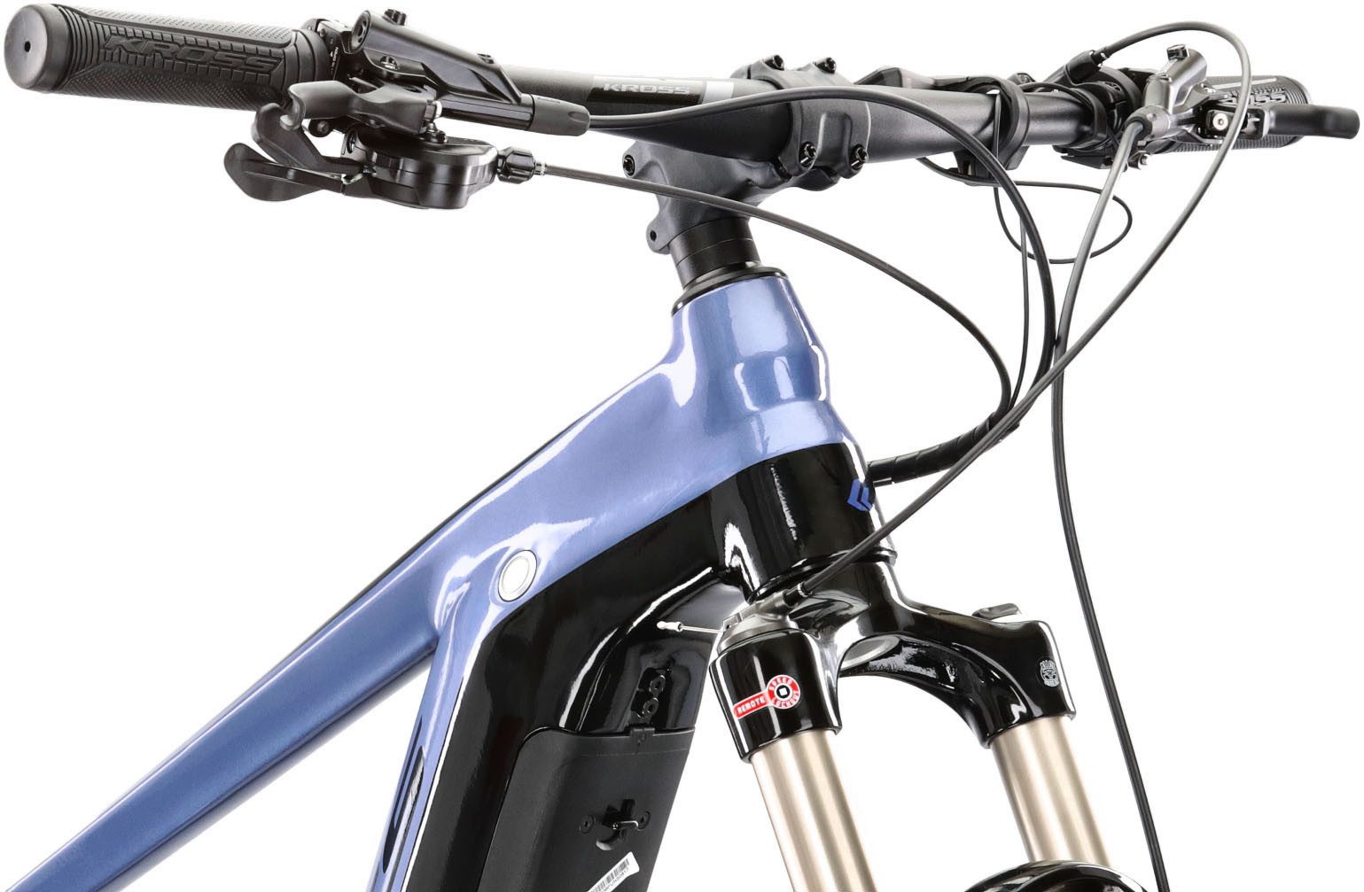 Kross E-Bike Mountainbike E-MTB Level Boost 2.0 500 29 Zoll blau, 11 Gang Shimano DEORE M5100 Schaltwerk, Kettenschaltung, Mittelmotor, 500 Wh, Pedelec, Elektrofahrrad für Damen und Herren, MTB