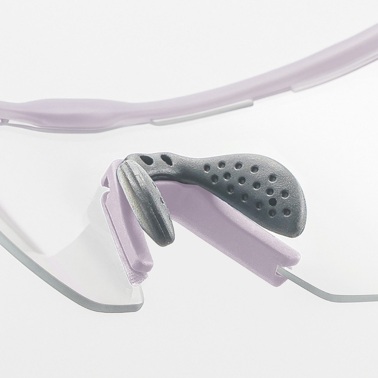 ROCKBROS Fahrradbrille Polarisierte Radbrille UV-Schutz Korrektureinsatz - Rosa/Lila Glas