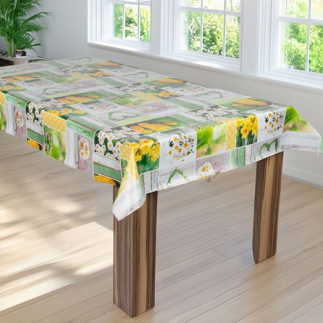 laro Tischdecke laro Wachstuch-Tischdecke Wachstischdecke Gartentischdecke – Bild 3 von 5