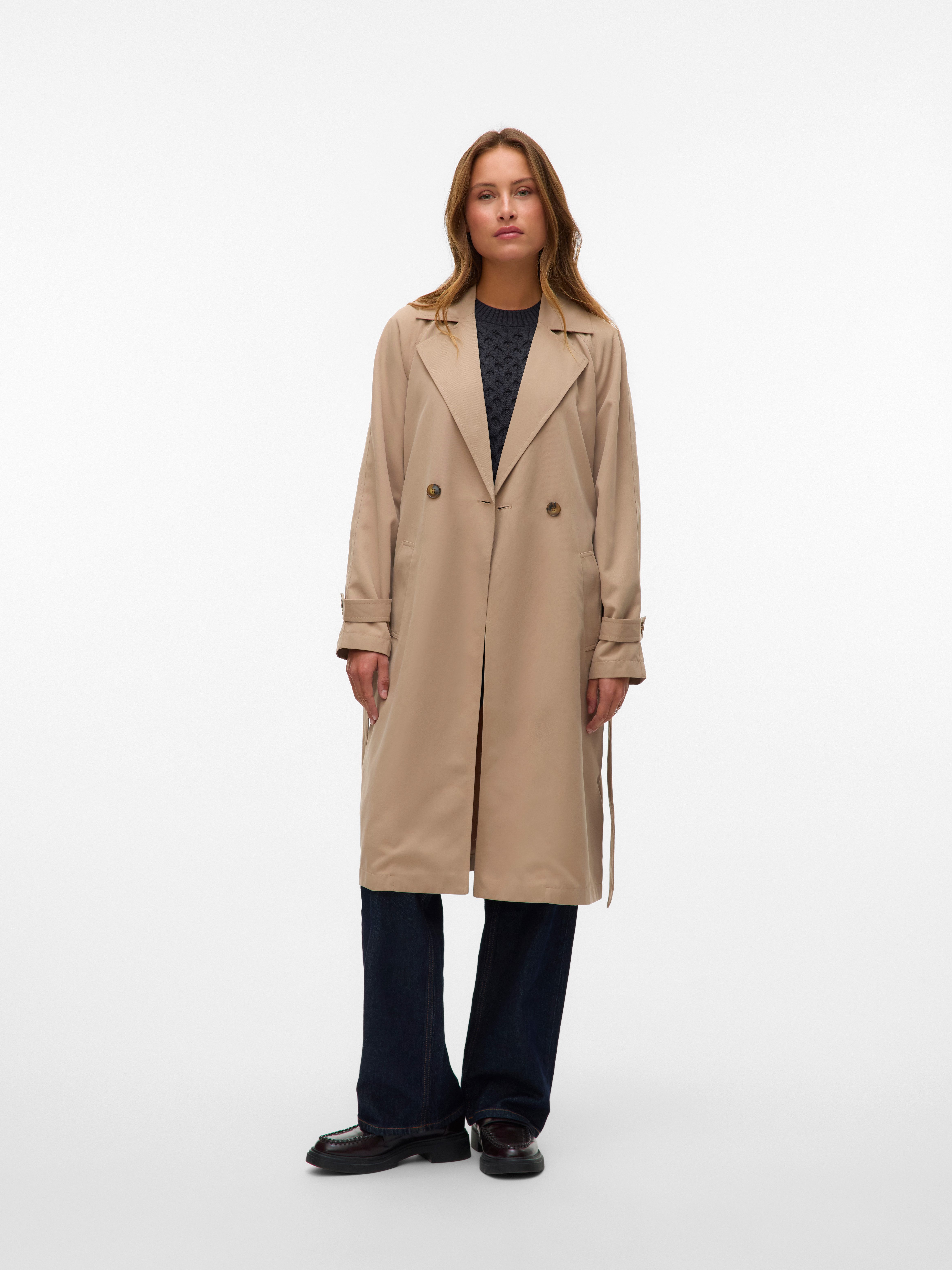 Vero Moda Trenchcoat VMLOU LONG TRENCHCOAT günstig online kaufen