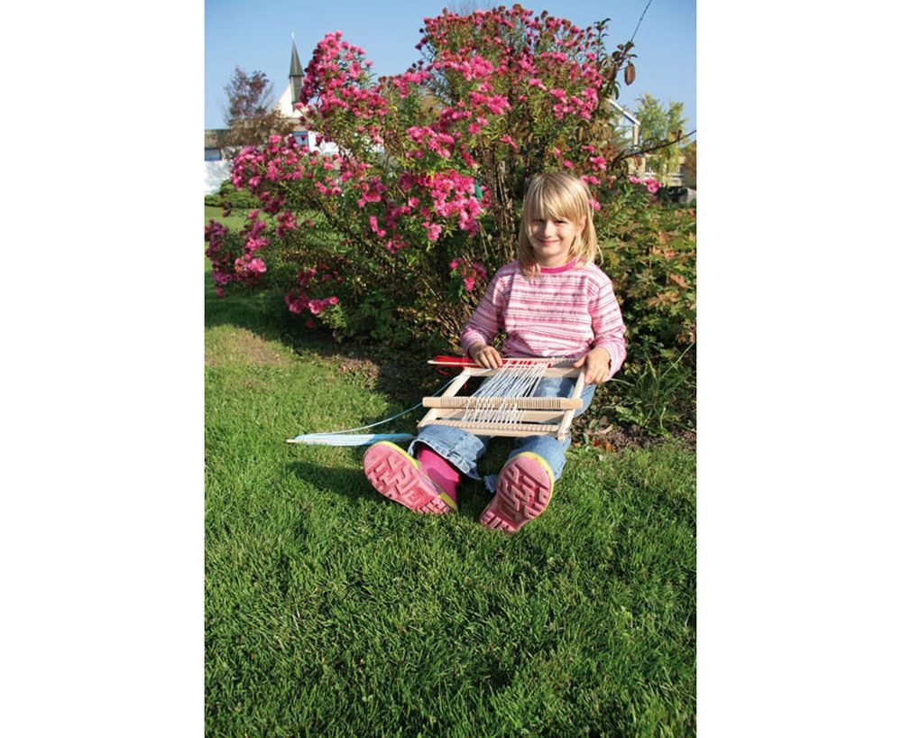 Betzold Lernspielzeug Großer Schul-Webrahmen – 30x40cm Web-Set für Kinder B günstig online kaufen