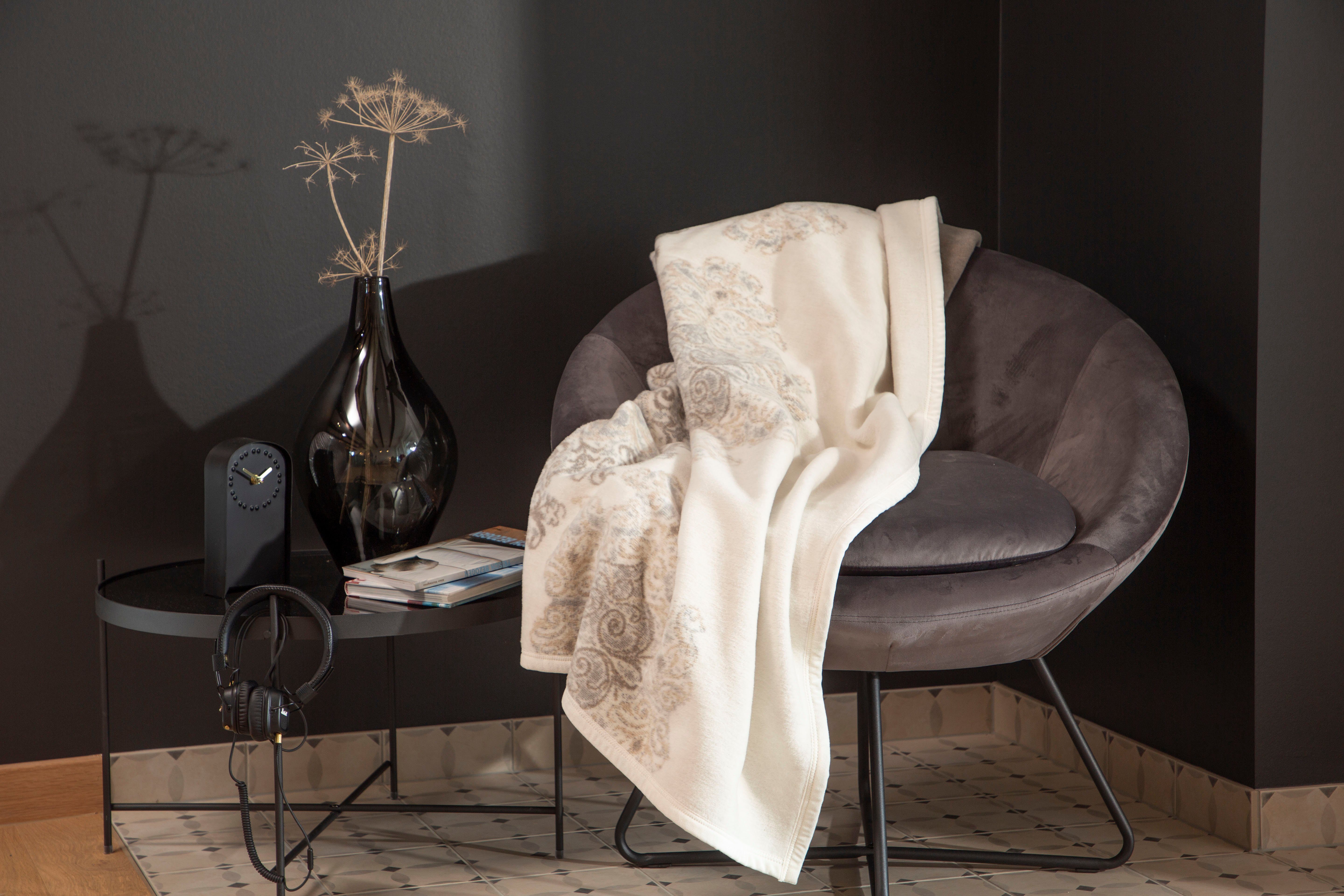 Wohndecke Jacquard Decke Bagheria, IBENA, mit Ornamenten, Kuscheldecke günstig online kaufen