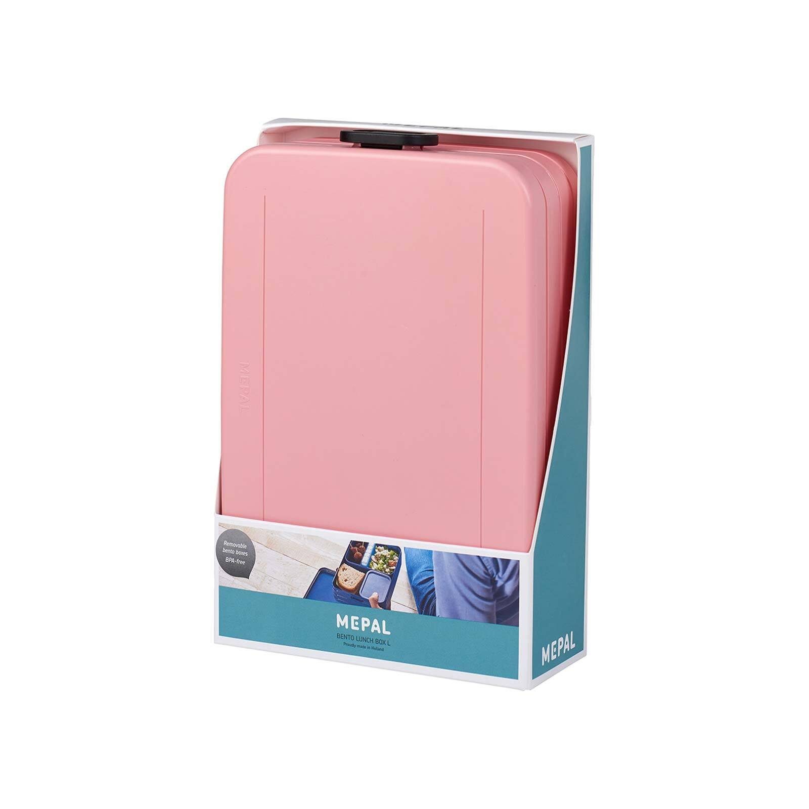 Take Lunchbox 1500 Break Mepal a Large Pink Spülmaschinengeeignet Material-Mix, Nordic Bento-Lunchbox (1-tlg), ml,