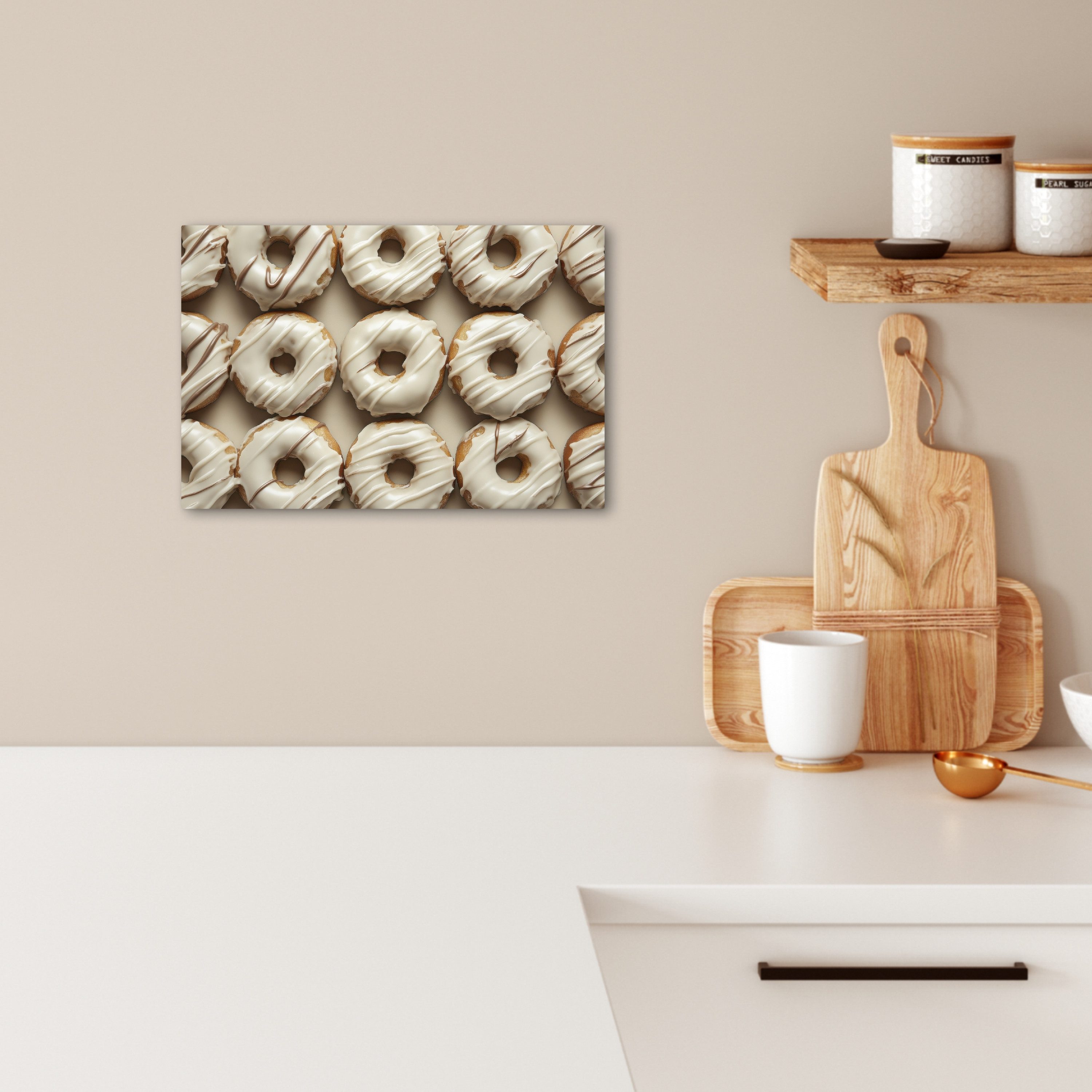 OneMillionCanvasses® Leinwandbild Donuts - Schokolade - günstig online kaufen