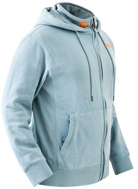 Capricorn Rockwear Kapuzensweatjacke OLD HARRY ROCKS hellblau unisex hochschließender Kragen, bis Größe 5XL