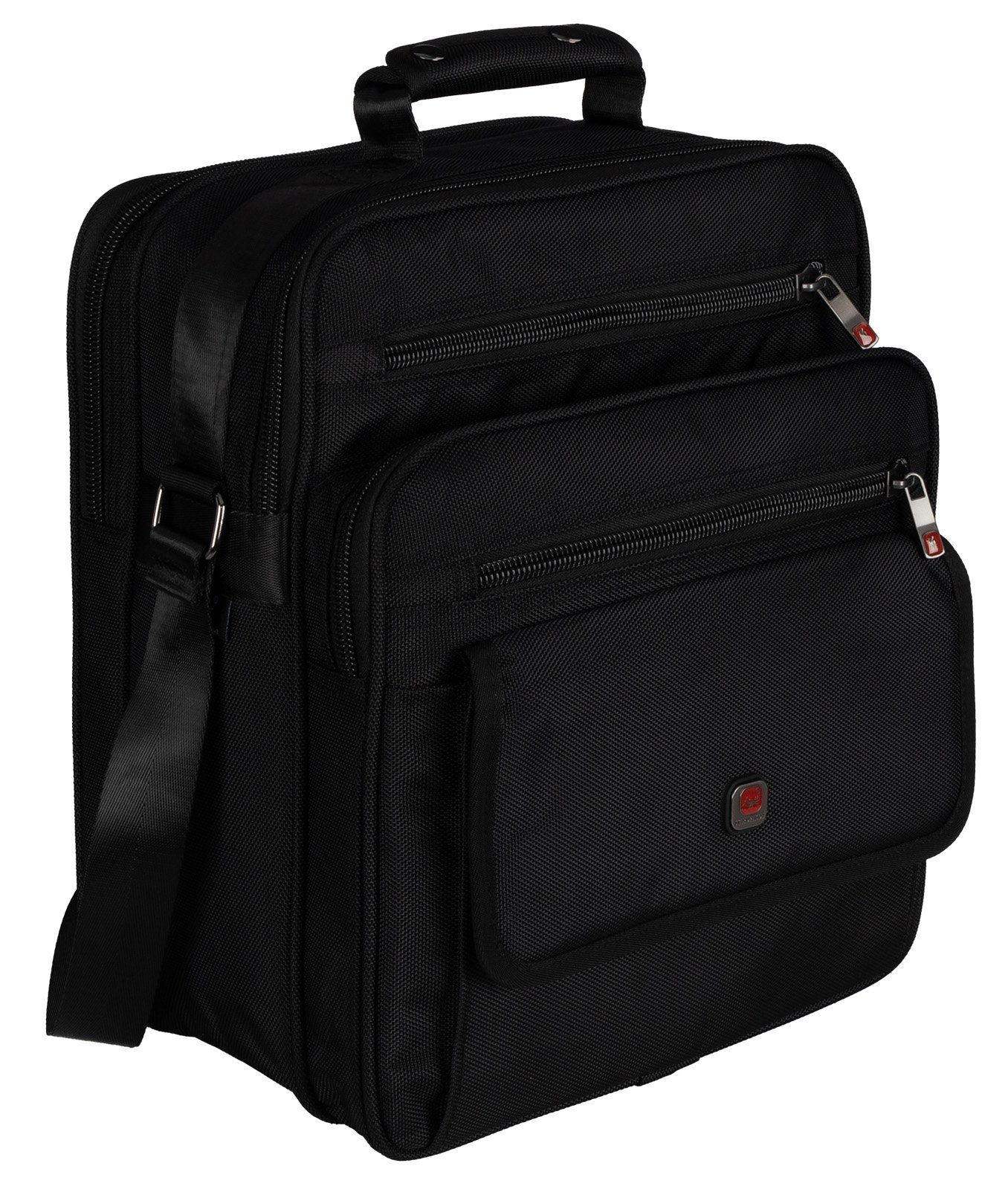 EAAKIE Umhängetasche Arbeitstasche Umhängetasche Flugbegleiter Herrentasche Schwarz XXL – Bild 4 von 5