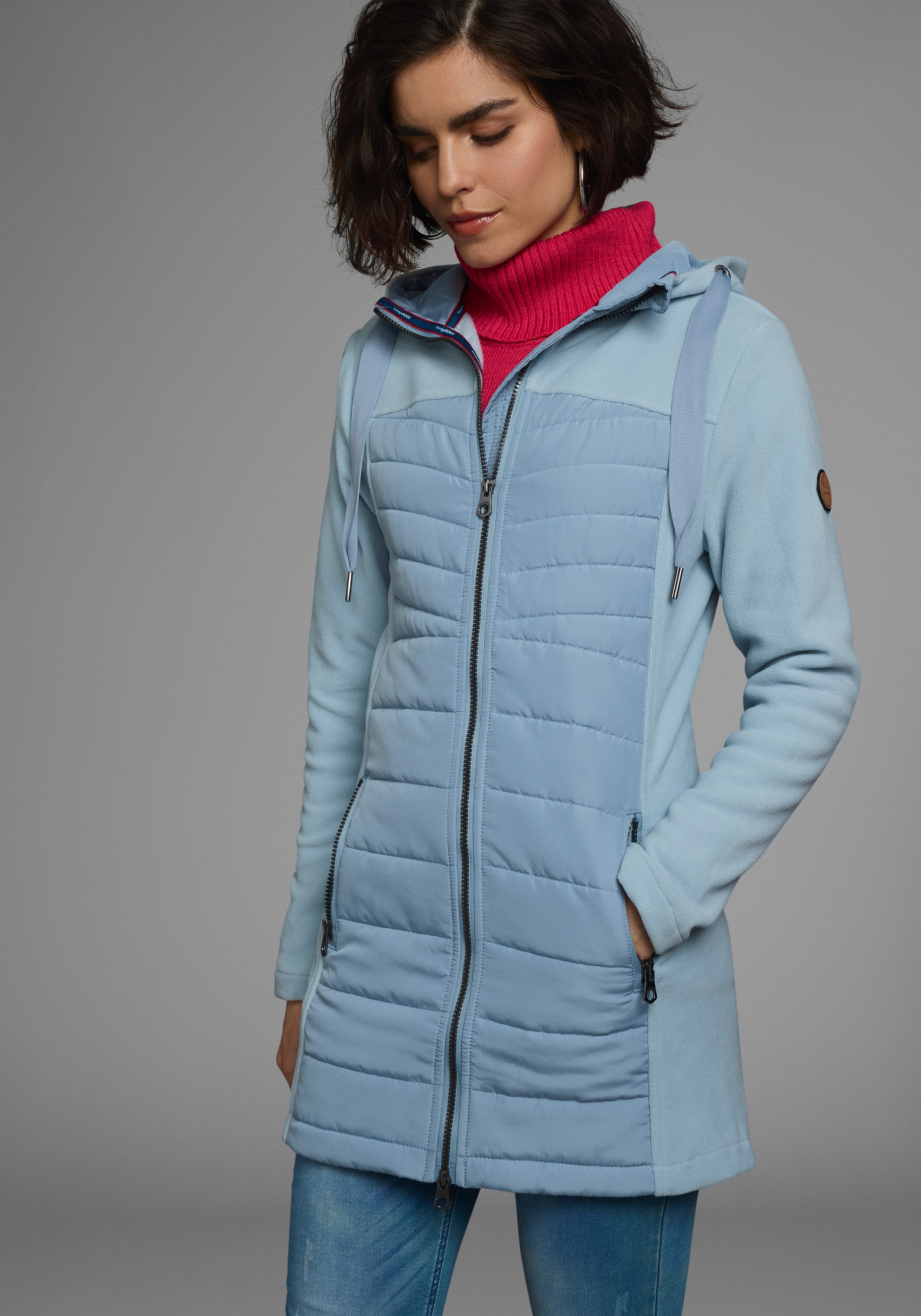 KangaROOS Langjacke Hybridjacke - Fleecejacke mit günstig online kaufen