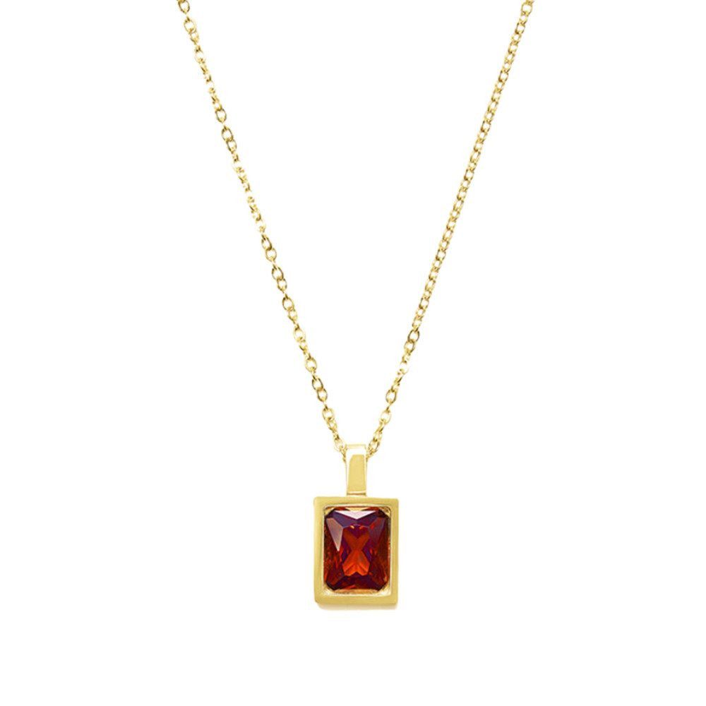 GOLDKLEIN Kette mit Anhänger Edelstahl vergoldet günstig online kaufen