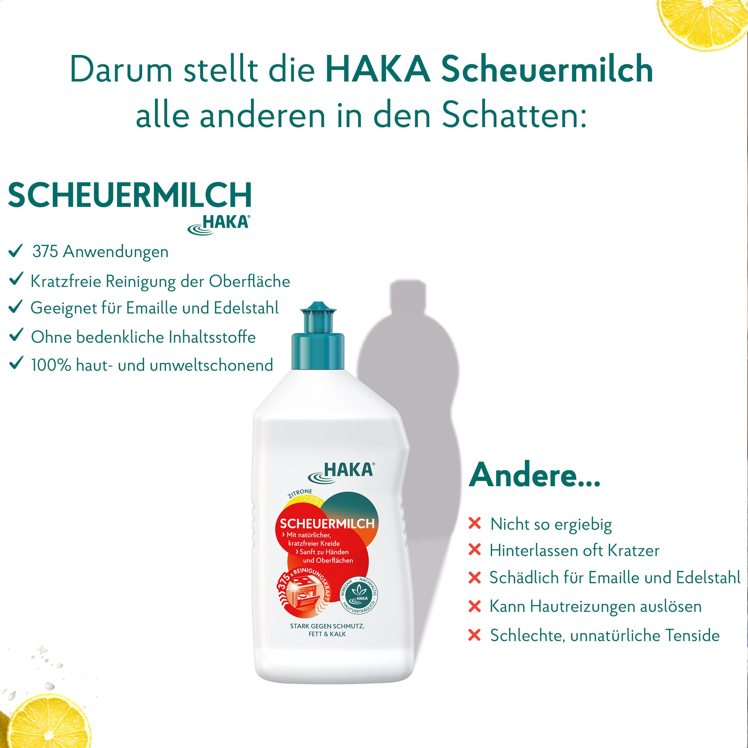 HAKA Scheuermilch 750ml Spülmaschinenpflege
