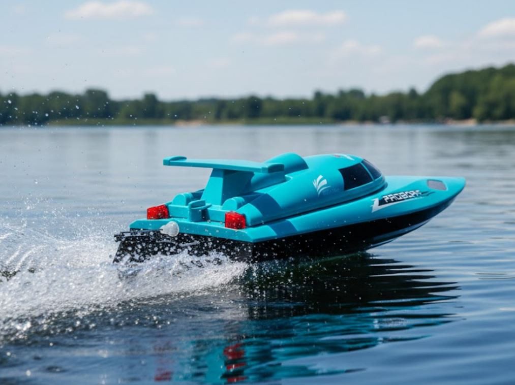 BruKa RC-Boot RC 2,4 Ghz. Speedboot BARRACUDA X2 ferngesteuertes Schiff Rennboot RTR