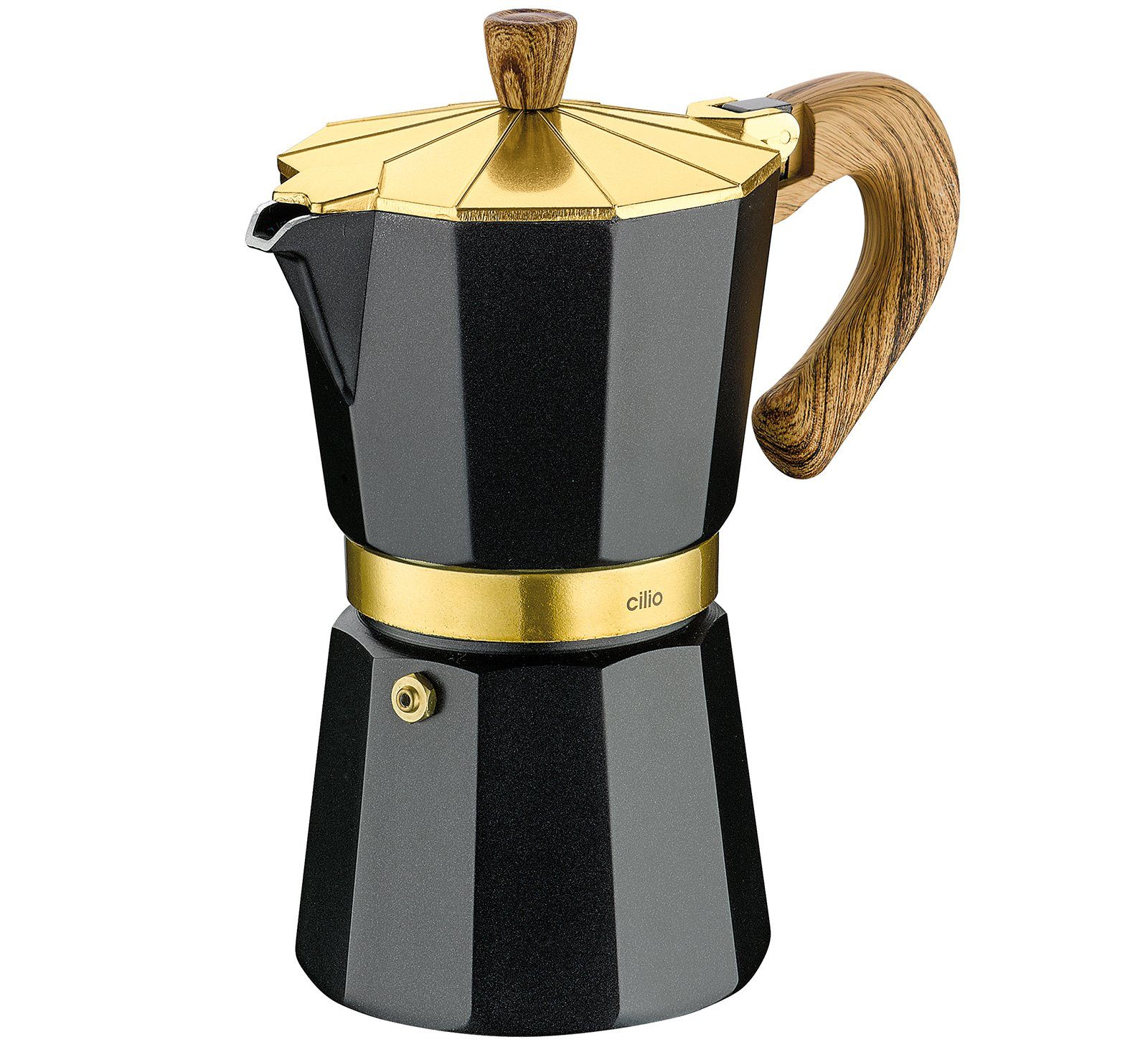 Cilio Espressokocher Espressokocher Kaffeebereiter Mokkakocher 6T cilio  CLASSICO ORO 321432