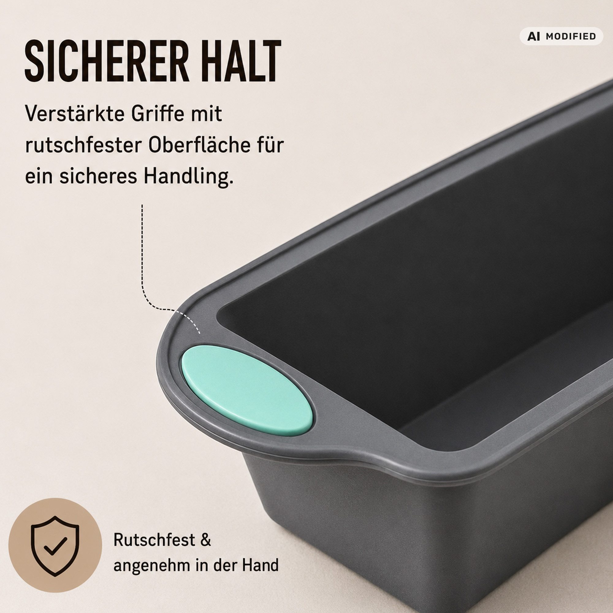 Bestlivings Silikonform für AirFryer, (1-tlg), 20x10x5,5cm, BPA-frei - wiederverwendbar, lebensmittelecht bis 230°C – Bild 5 von 5