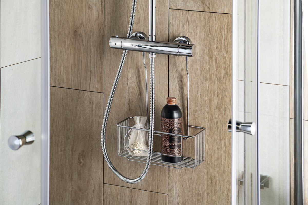 Aqualine Duschablage CHROM LINE Duschablage hängend, für Armatur, Chrom, Aqualine-37006