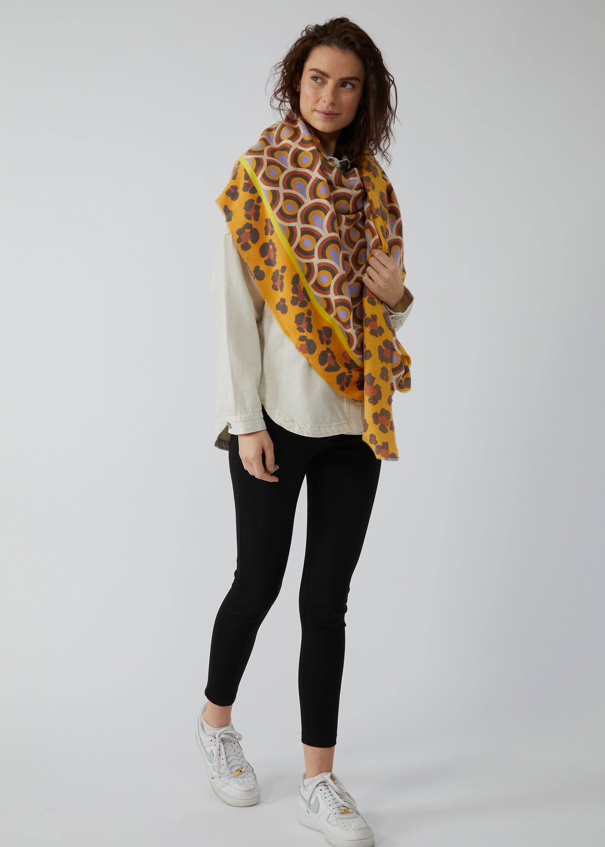 Kaschmirweicher Modeschal Schal, Codello mit Grafik-Print