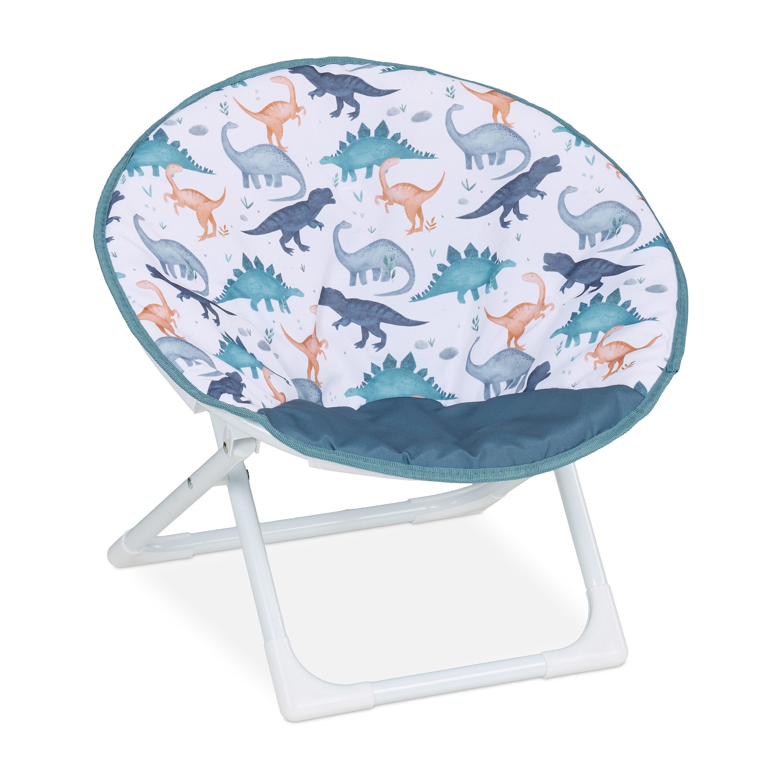 relaxdays Campingstuhl Faltbarer Moonchair für Kinder, Dino günstig online kaufen