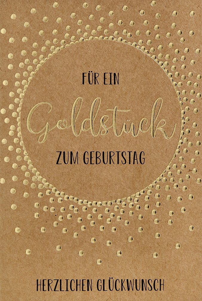 BSB Grußkarten Geburtstag - Glückwunschkarte im Format 11,5 x 17 cm mit Briefumschlag