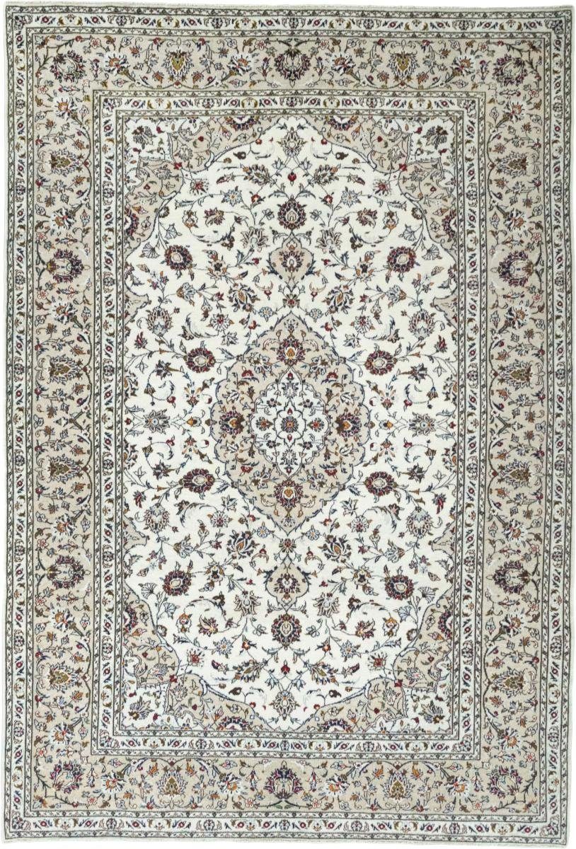 Orientteppich Keshan 208x302 Handgeknüpfter Orientteppich / Perserteppich, Nain Trading, rechteckig, Höhe: 12 mm