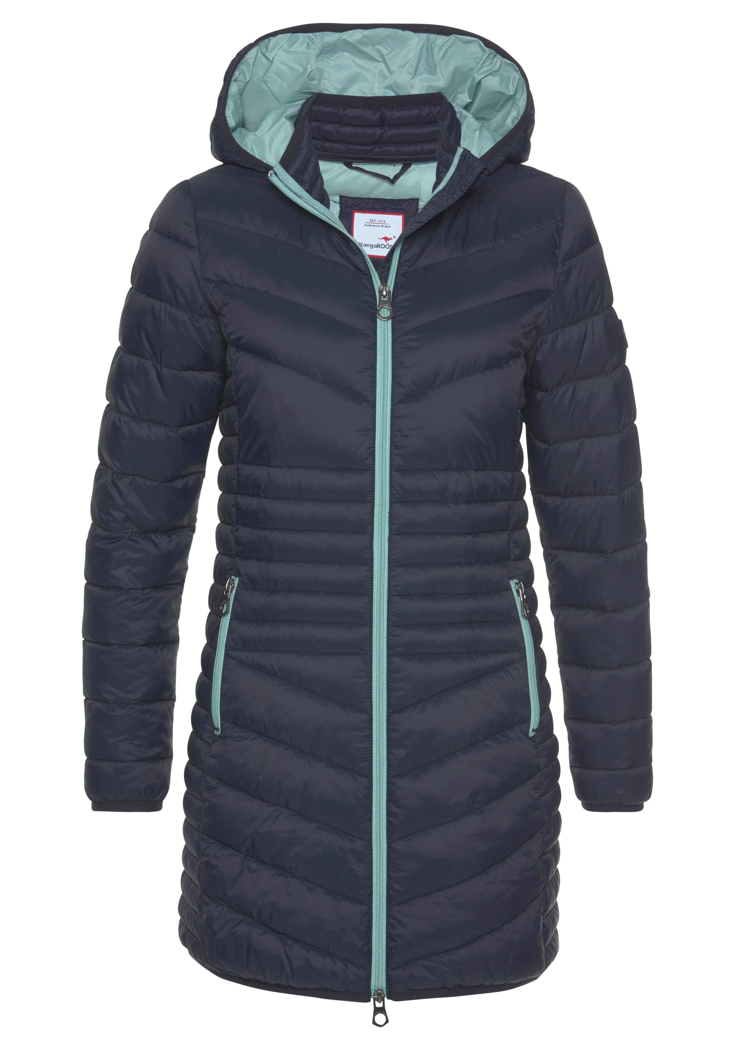 KangaROOS Steppjacke für den Übergang, aus leichtem Webmaterial, figurbetonter Schnitt. Reduzierter Preis € 88,99. Unverbindliche Preisempfehlung € 109,99