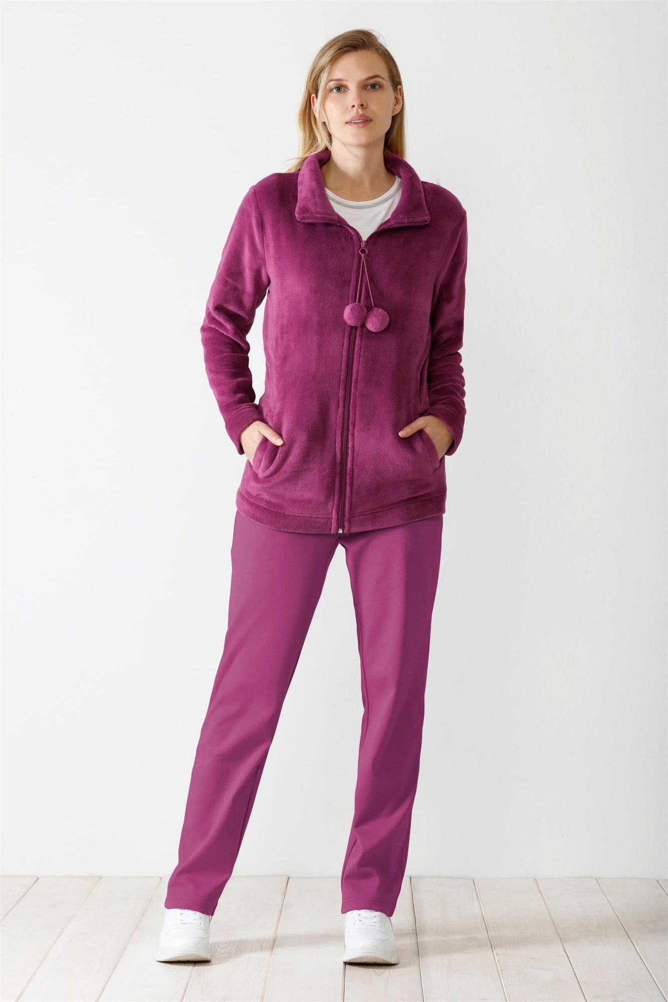 Hajo Hausanzug Damen Home Hausanzug Nicki Fleece