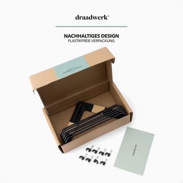 draadwerk® Deko-Wandregal Schallplatten Wandhalterung, Set 6-tlg., Montage ohne Bohren