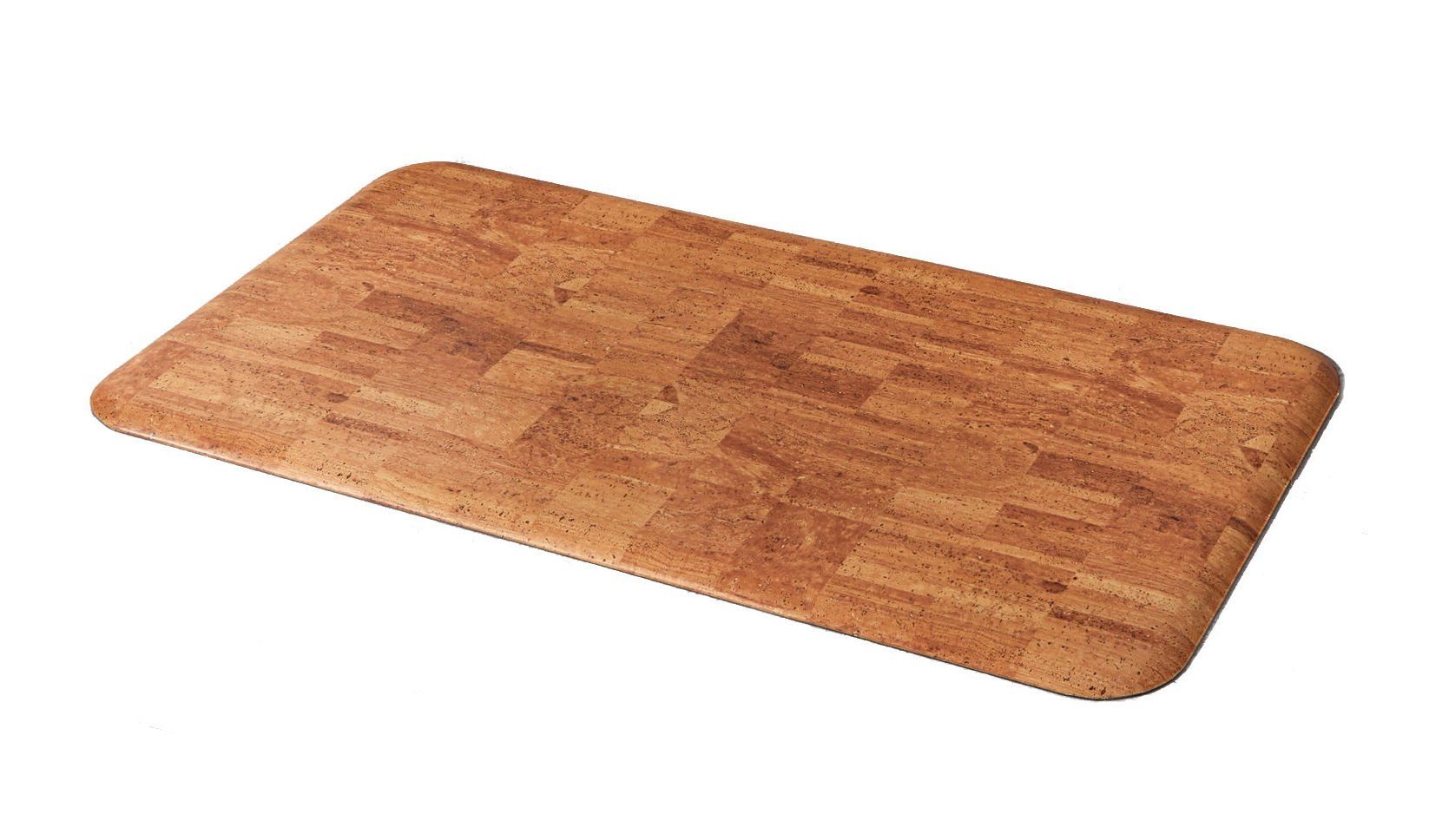 Teppich Anti Ermüdungsmatte ca. 90 x 50 cm - Kork, Spetebo, Höhe: 1.50 mm, Kunststoff Fußmatte gegen müde Füße